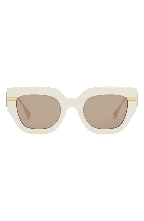 modified round 51mm sunglasses fendi|Fendi sunglasses frames.